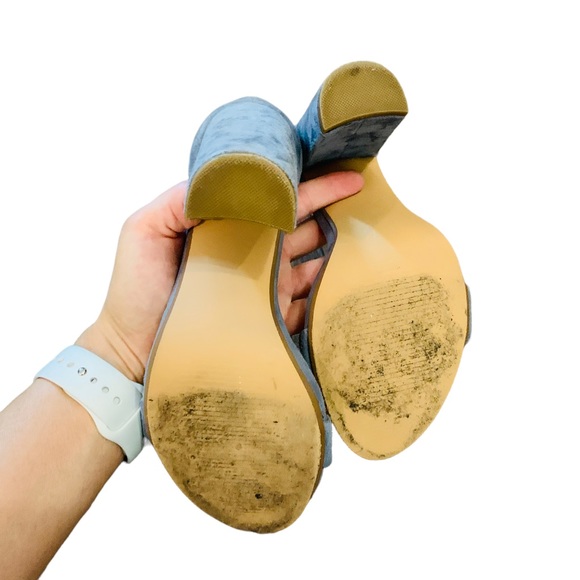 Steve Madden Carrson 6.5 Leather Suede Heels - Picture 7 of 9